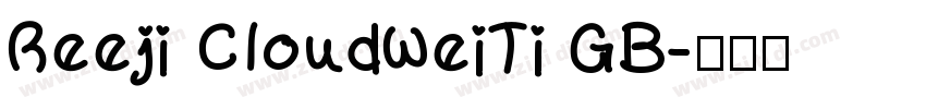 Reeji CloudWeiTi GB字体转换